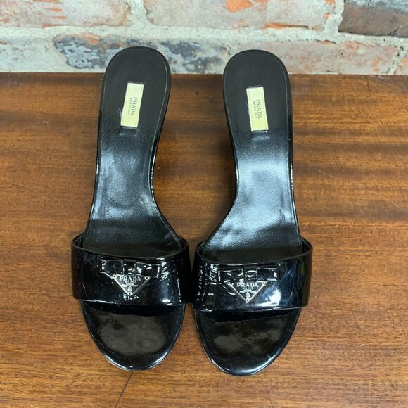 Prada Heel Sandals. - Picture 2 of 9
